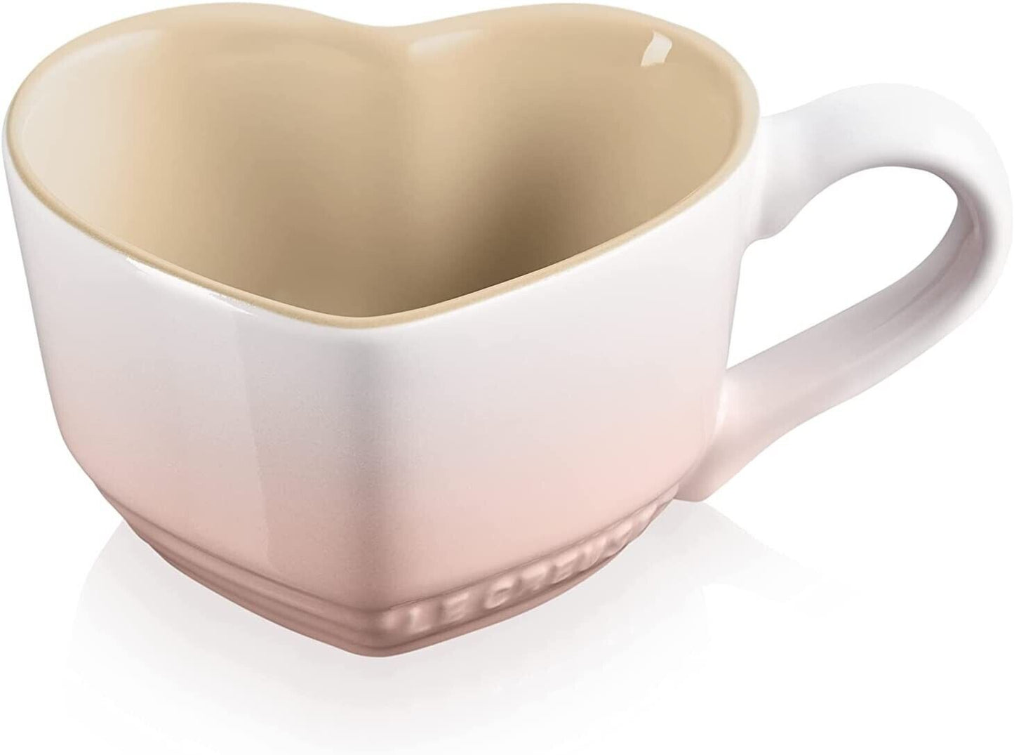 Le Creuset Heart Mug cup S size Shell Pink Stoneware 200ml New