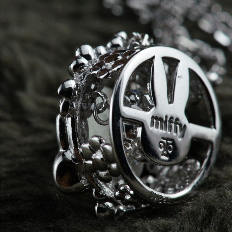 Miffy Face Cut Dancing Pendant Necklace Jewelry Japan Limited