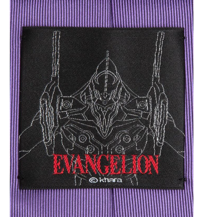 Evangelion Shinji Ikari Unit 01 Tie Necktie Small Pattern Silk W8cm×L143cm NEW