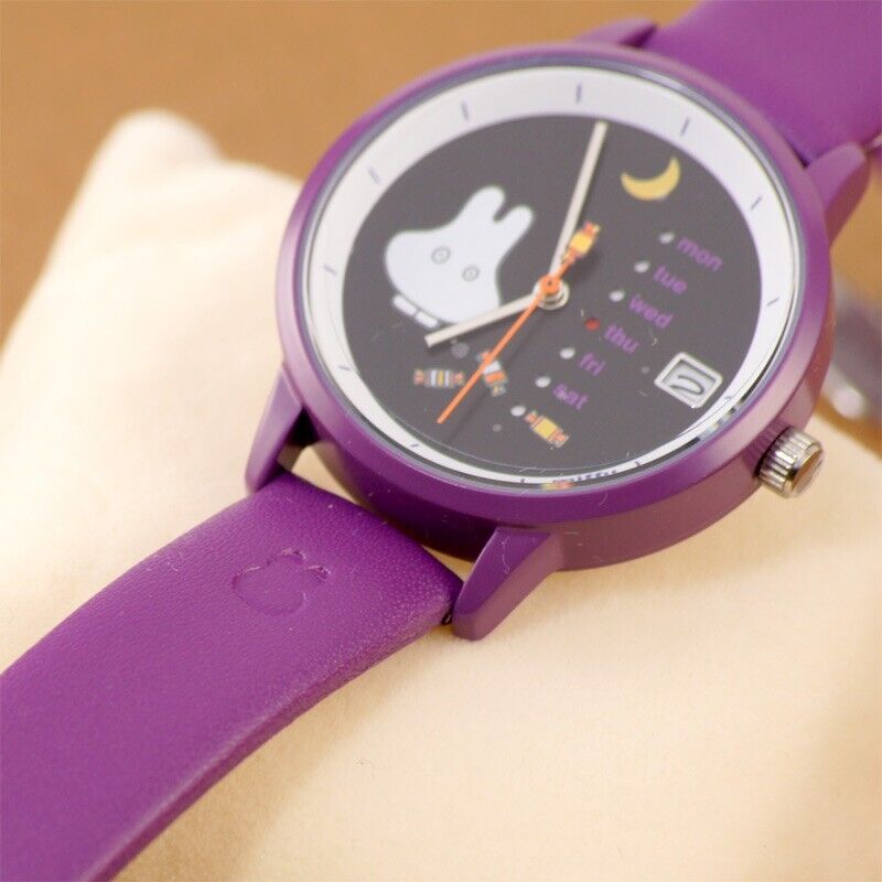 Miffy Wrist Watch Calendar Autumn Day Date Quartz Japan Limited