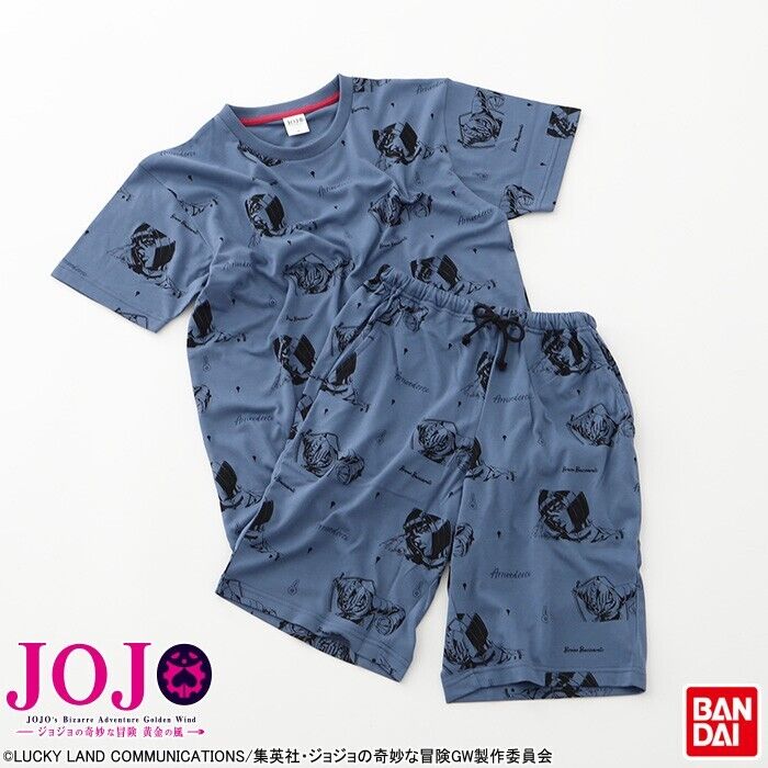 JoJo's Bizarre Adventure Pt.5 Bruno Bucciarati Pajamas T-shirt Short Pants Set L