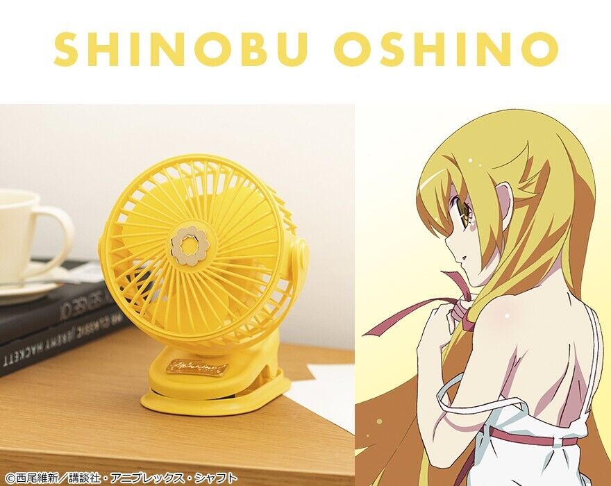 Monogatari Series Bakemonogatari Shinobu Oshino Mini Electric Fan AC100V Japan