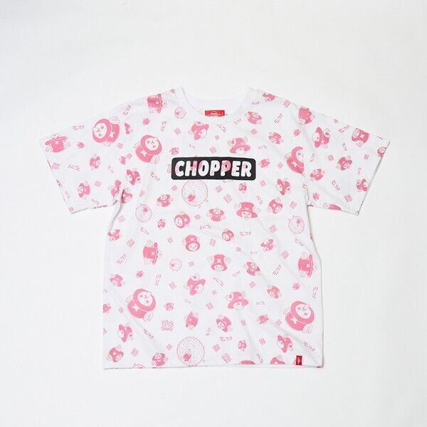 ONE PIECE Tony Tony Chopper POP Patterned All Over T-shirt L Size Unisex Japan