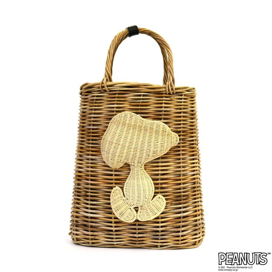 Peanuts Snoopy Arurog Basket Tote Bag Japan Limited