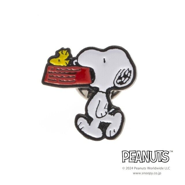 Peanuts Snoopy Woodstock WITH Lapel Pins Brooch Japan Limited