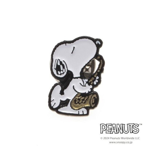 Peanuts Snoopy Saxophone Lapel Pins Brooch Japan Limited