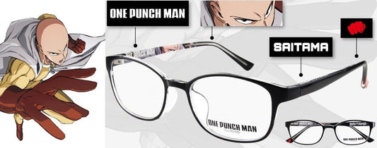 One-Punch Man Saitama Glasses Frame Wayfare Black Red Japan Limited Cosplay