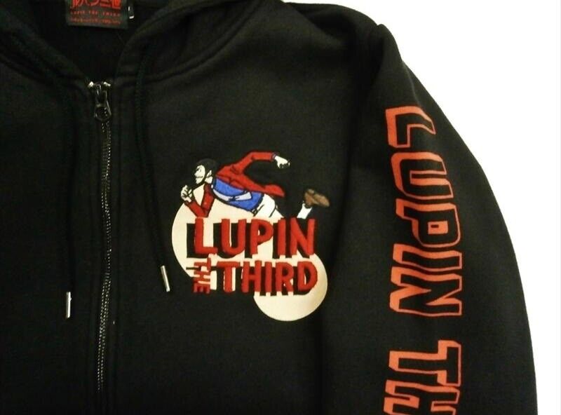 Lupin III the 3rd Third Daisuke Jigen Hoodie Black XL Size Japan Limited