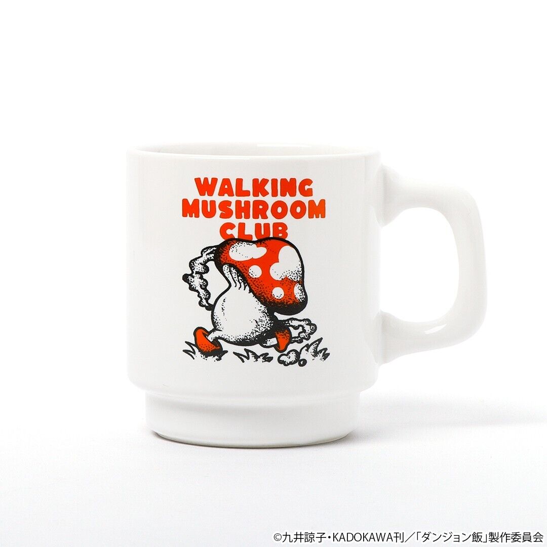 Delicious in Dungeon Walking Mushroom Mug Cup w/ Coaster Japan Limited