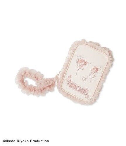 The Rose of Versailles Lady Oscar Marie Antoinette Frill Pouch Case Bag Pink