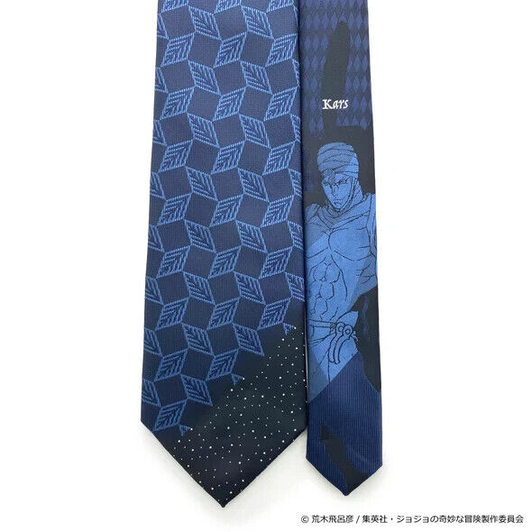 JoJo's Bizarre Adventure Pt.2 Battle Tendency Kars Tie Necktie Navy Japan LTD