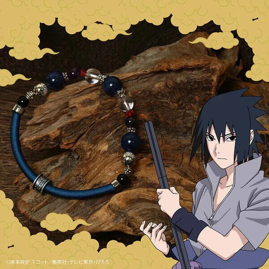 Naruto Shippuden 20th Anniversary Sasuke Uchiha Wind Cord Bracelet Jewelry Japan