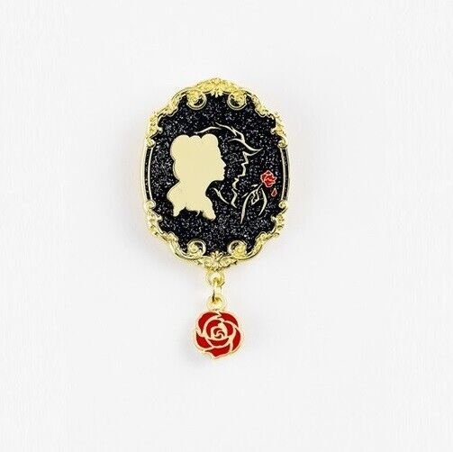 Broadway Musical Disney Beauty and the Beast Lapel Pins Black Gold Japan Shiki