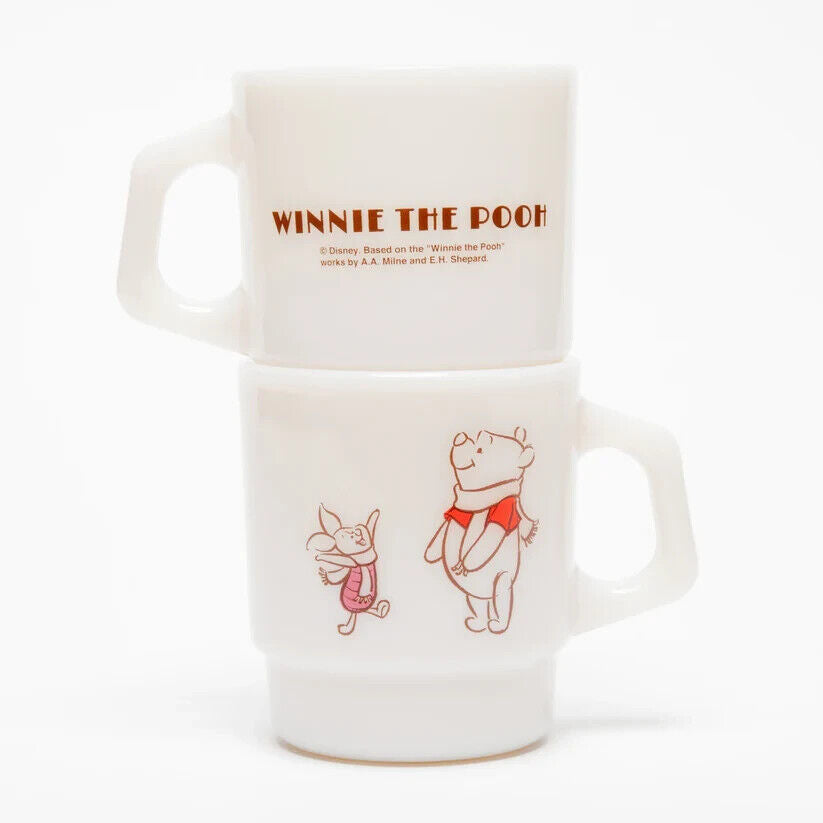 Disney Winnie the Pooh Winter Fire-King Stacking Mug Cup