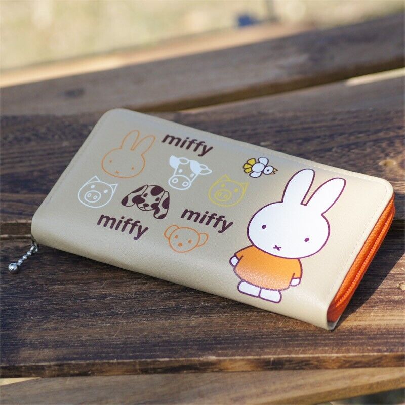 Miffy Long Wallet Round Zipper PU Leather Japan Limited