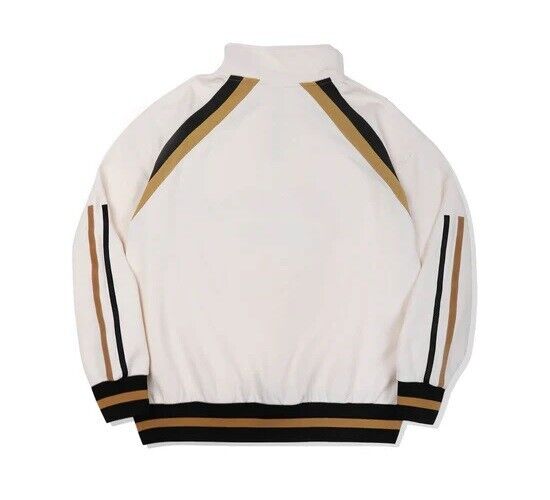 Haikyuu!! Haikyu Fukurodani Half Zip Sweatshirt White L Size Unisex Cosplay