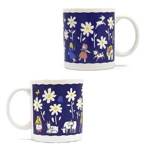 Heidi Girl of the Alps Flower Mug Cup Porcelain Japan Limited