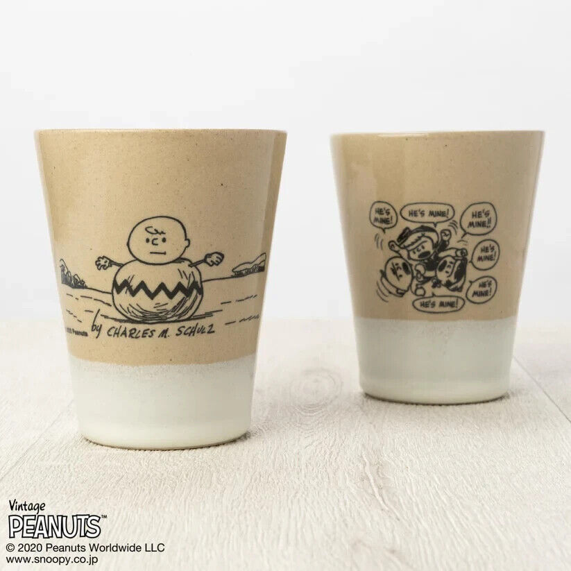 Peanuts 70th Anniversary Charlie Brown Snowman Tumblr Cup White 190ml MASHICO