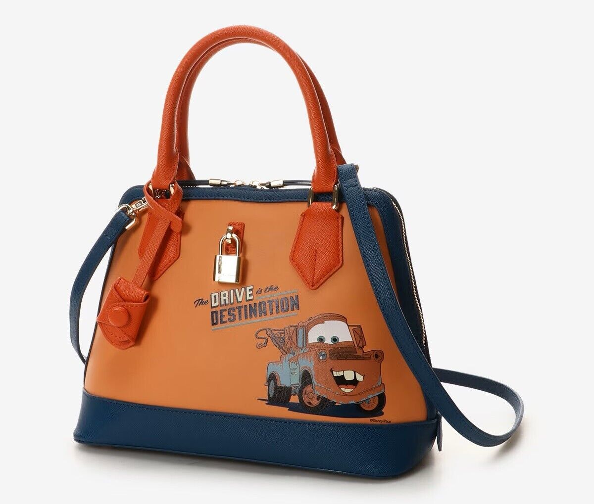 Disney 100th Anniversary Pixar Cars Mater 2way Shoulder Bag Leather Women