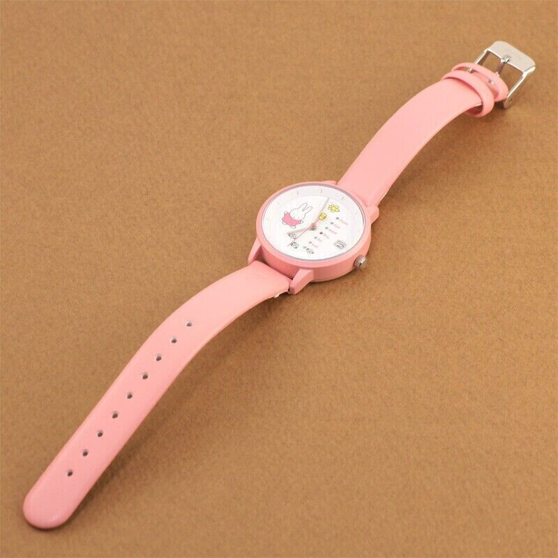 Miffy Wrist Watch Calendar Spring Day Date Quartz Japan Limited