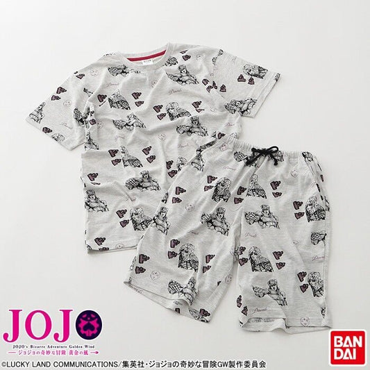 JoJo's Bizarre Adventure Pt.5 Diavolo Pajamas T-shirt Short Pants Set L