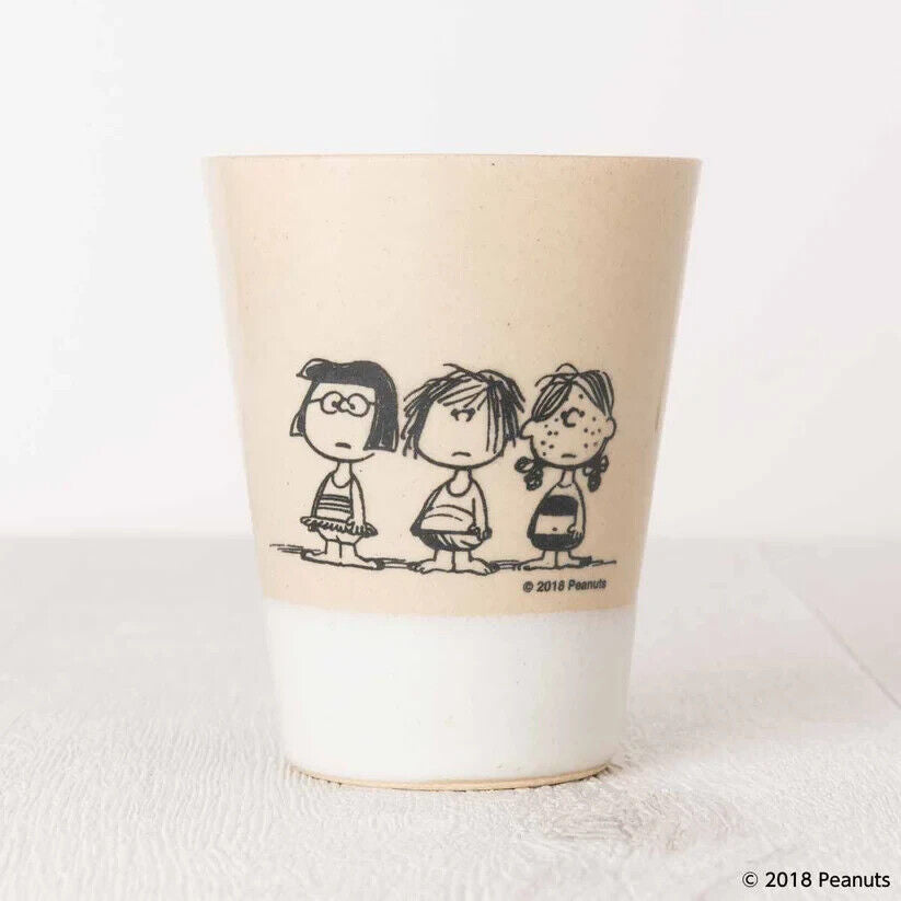 Peanuts 70th Anniversary Snoopy Beach Tumblr Cup White 190ml Pottery MASHICO