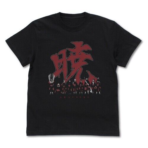 NARUTO Akatsuki T-shirt Black XL Nagato Konan Itachi Kisame Deidara Hidan