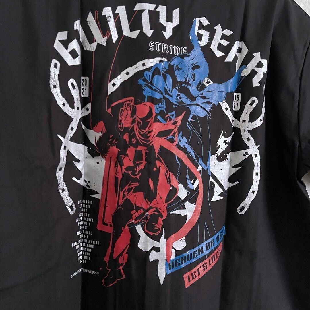 GUILTY GEAR STRIVE Open-Collared Shirt Short Sleeve L Size TOKYO VIDEO GAMERS