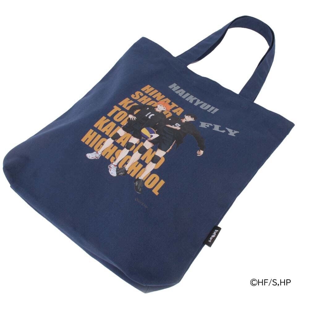 Haikyuu!! Haikyu Karasuno Shoyo Hinata & Tobio Kageyama Tote Bag Navy Canvas