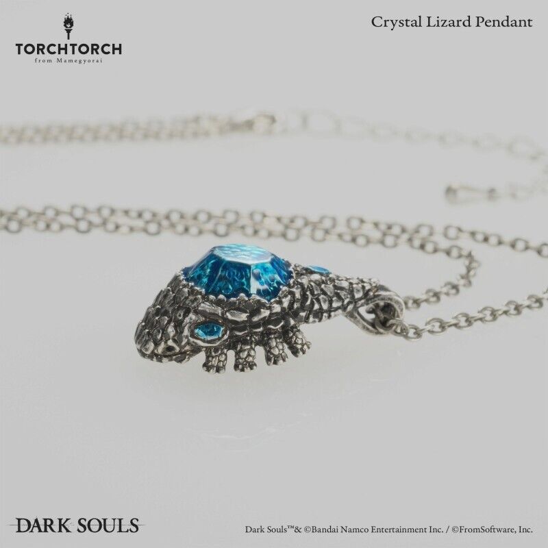 DARK SOULS Crystal Lizard Pendant Necklace w/ Box TORCH TORCH Japan