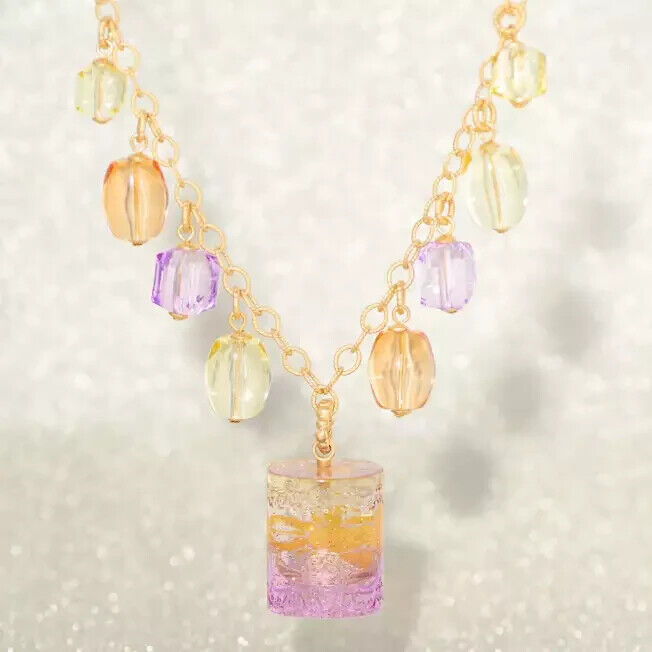 Disney Princess Tangled Rapunzel Lantern Necklace Pendant Q-pot Japan