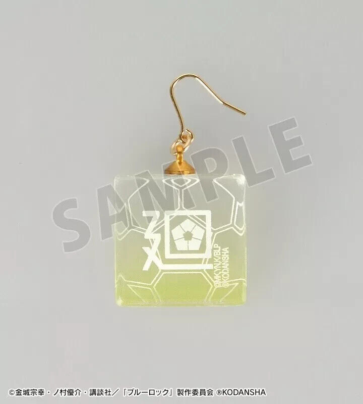 Blue Lock Meguru Bachira Name Glass Earrings Japan Limited Cosplay