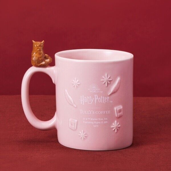 Harry Potter Hermione Granger Crookshanks Mug Cup 300ml Porcelain Tully's Japan