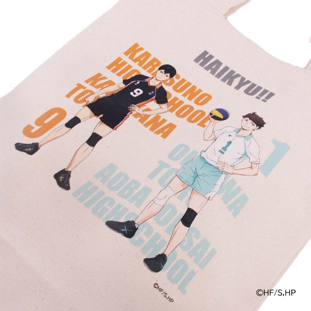 Haikyuu!! Haikyu Tobio Kageyama & Tooru Oikawa Tote Bag Canvas 41x36cm Japan LTD