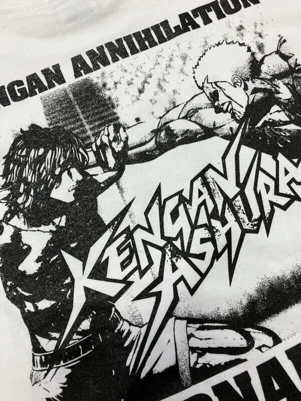 Kenganverse Kengan Ashura Tokita Ohma vs Raian Kure T-shirt White XL Size Unisex