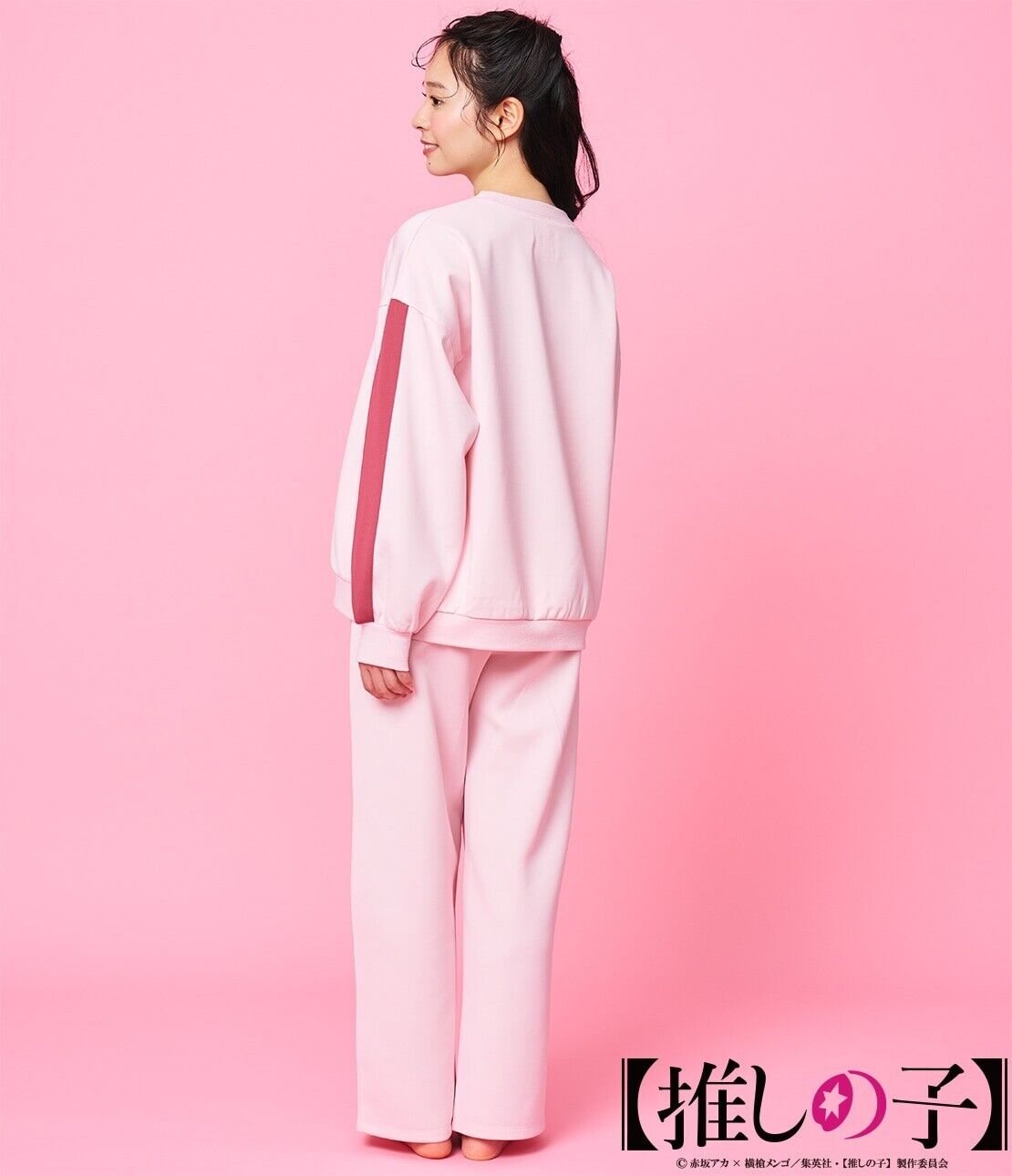 Oshi no Ko Ruby Hoshino Loungewear Pajama Sweatshirt Set M/L Peach John Cosplay