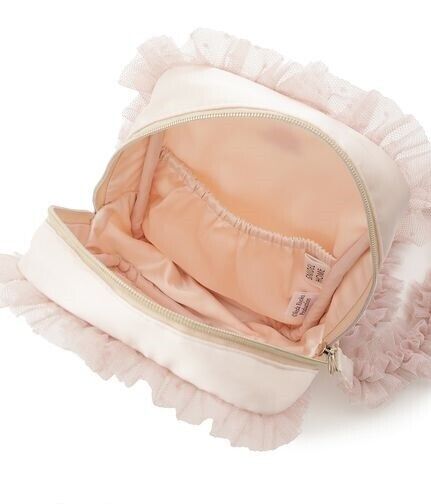 The Rose of Versailles Lady Oscar Marie Antoinette Frill Pouch Case Bag Pink