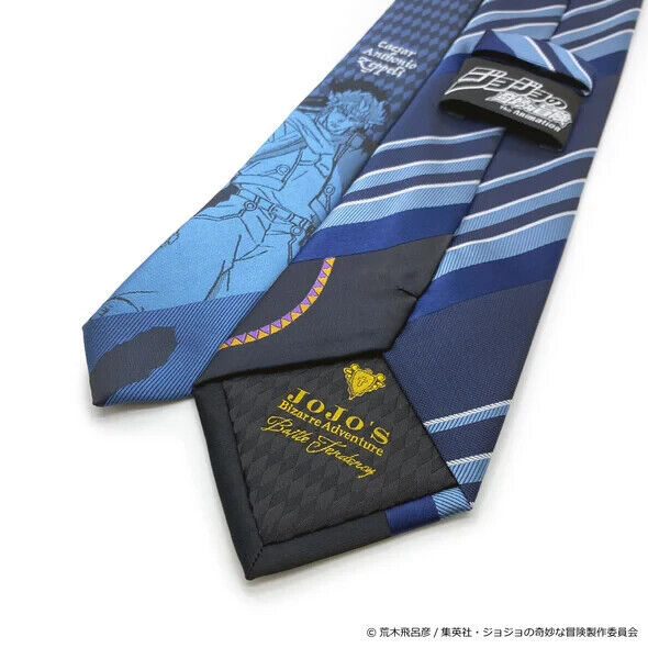 JoJo's Bizarre Adventure Pt.2 Caesar Anthonio Zeppeli Tie Necktie Navy Japan LTD