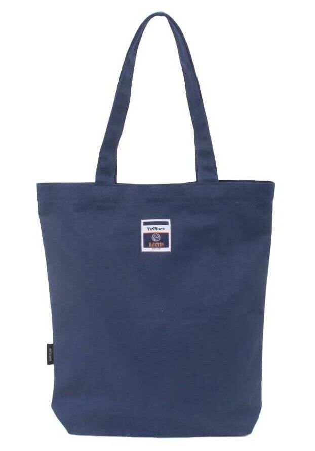 Haikyuu!! Haikyu Karasuno Shoyo Hinata & Tobio Kageyama Tote Bag Navy Canvas