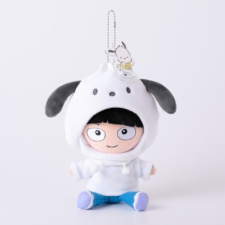 Mob Psycho 100 Shigeo Kageyama Sanrio Pochacco Mini Plush w/ Ballchain Japan