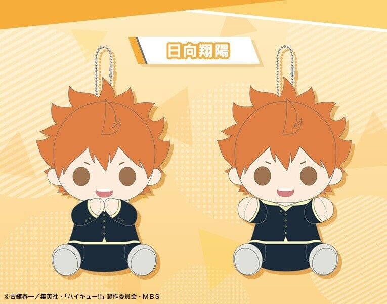 Haikyuu!! Haikyu Shoyo Hinata Pitanui Snuggle Plush w/ Ballchain Japan Limited