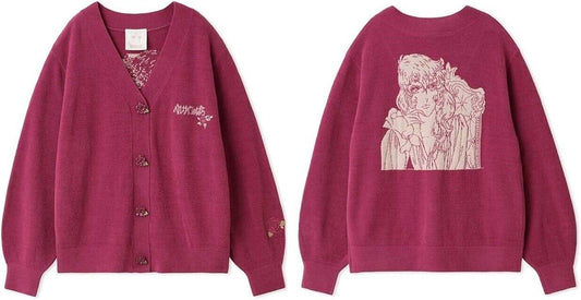 The Rose of Versailles Lady Oscar Francois de Jarjayes Knit Cardigan Jacquard