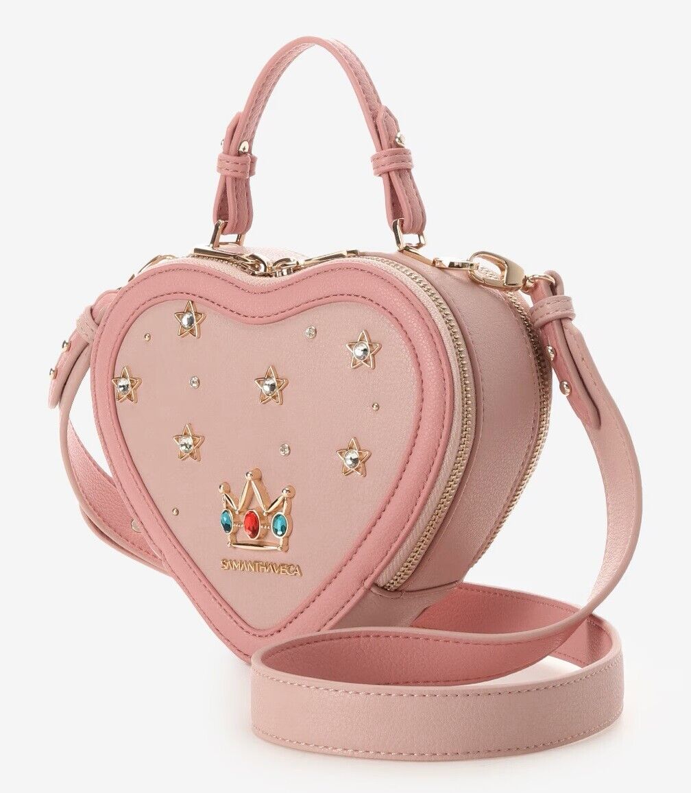 Nintendo Super Mario Bros PRINCESS PEACH COLLECTION Heart Shoulder Bag Samantha