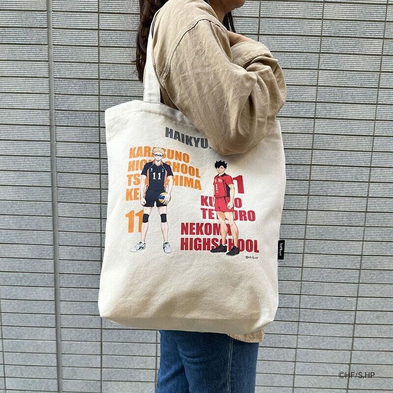 Haikyuu!! Haikyu Kei Tsukishima & Tetsuro Kuroo Tote Bag Canvas 41x36cm Japan