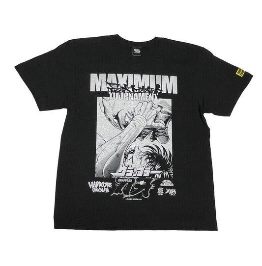 Baki the Grappler Maximum Tournament T-shirt Black XL Size Japan Limited