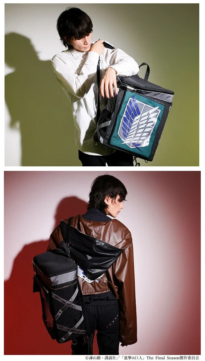 Attack on Titan Final Season Survey Corps Motif Backpack Bag Japan Cosplay