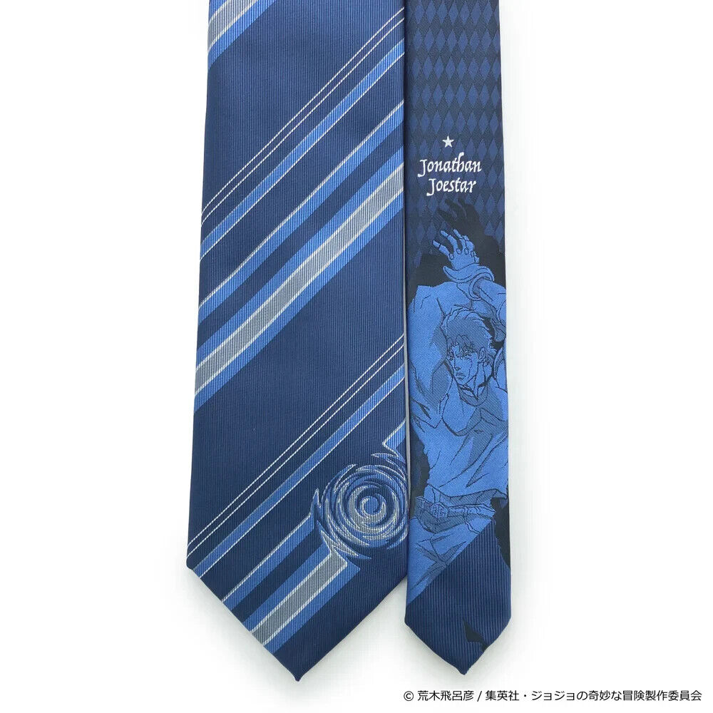 JoJo's Bizarre Adventure Pt.1 Phantom Blood Jonathan Joestar Tie Necktie Navy