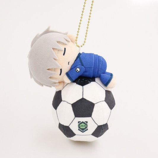 Blue Lock Seishiro Nagi Soccer Ball Squeeze Mini Plush w/ Ballchain Japan L