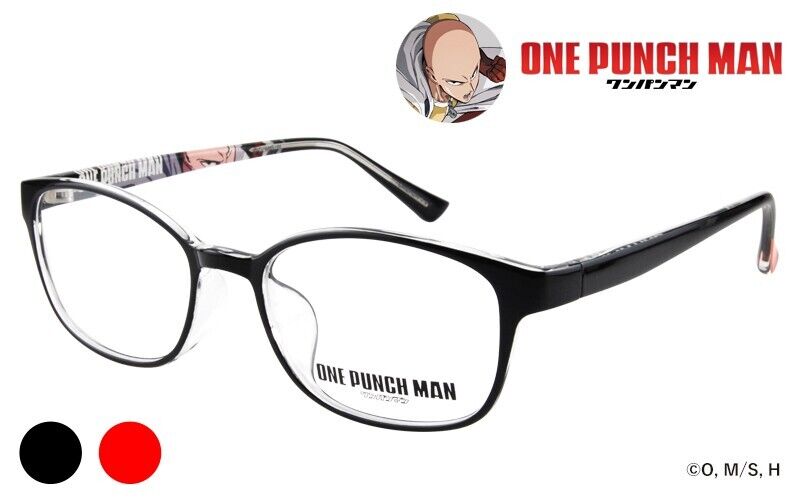 One-Punch Man Saitama Glasses Frame Wayfare Black Red Japan Limited Cosplay