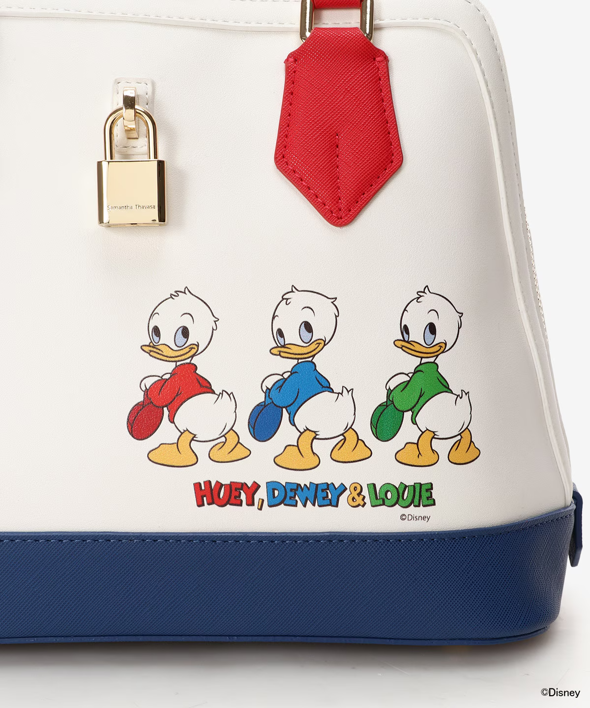 Disney 100th Anniversary Huey Dewey Louie 2way Shoulder Bag Leather Women